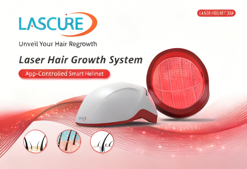 Revolucione su cuidado del cabello con el nuevo casco láser controlado por la aplicación Lascure